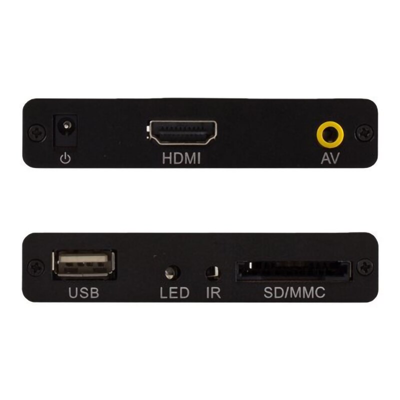 FULL HD 1080P Mini Media Player Center H.264 HDD Multimedia Video Player Media BOX with HD-MI/VGA/AV USB/SD/MMC for TV/Monitor