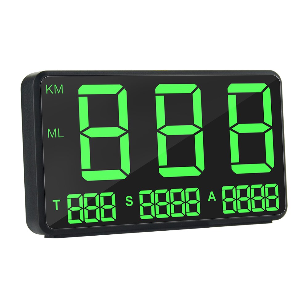 Digital bil gps speedometer  c80 green screen speed display  c80 højde display til bil lastbiler motorcykel head up display bil