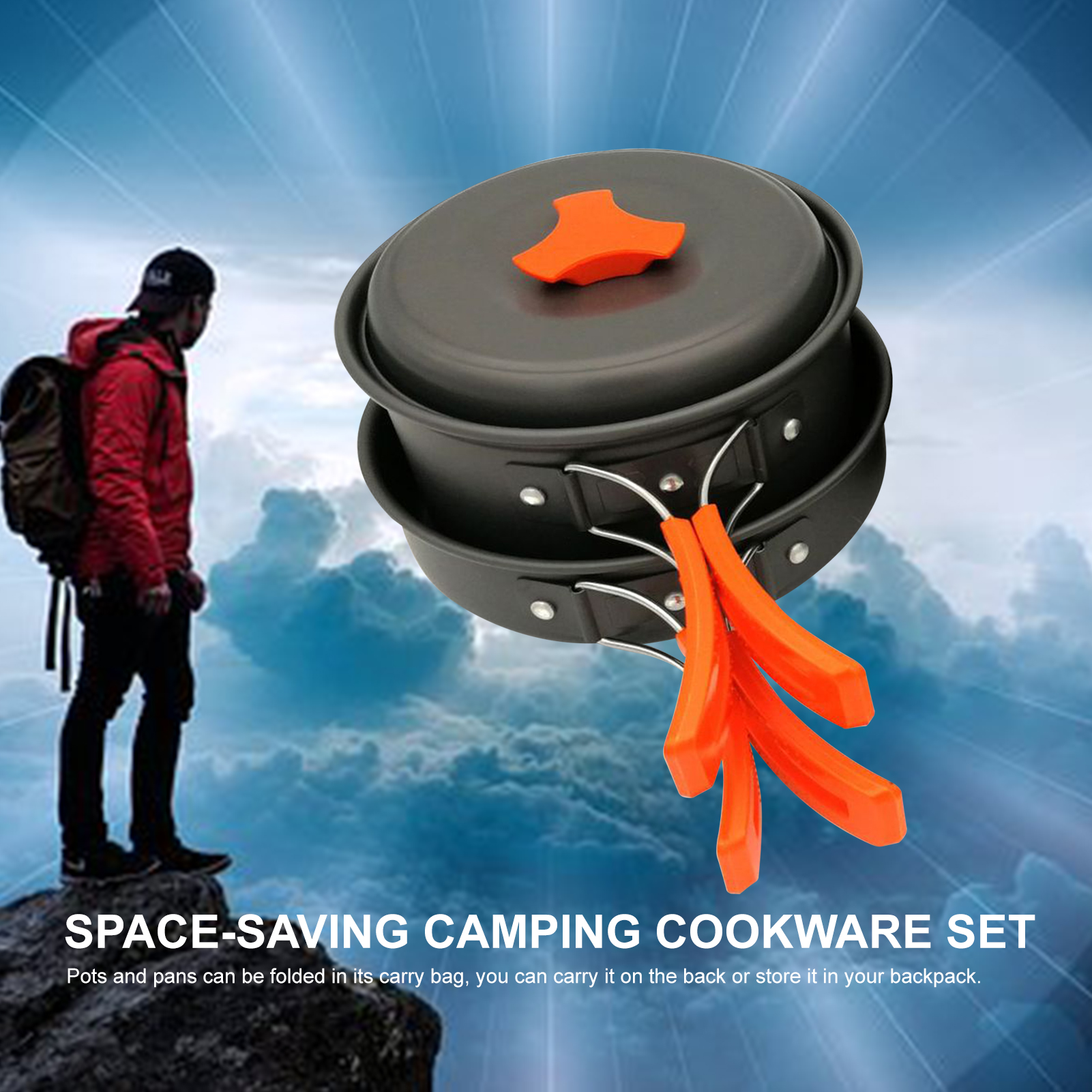 Camping Kookgerei Set Kampvuur Koken Gebruiksvoorwerpen Vouwen Kookset Draagbare Outdoor Wandelen Backpacken Pot Pan
