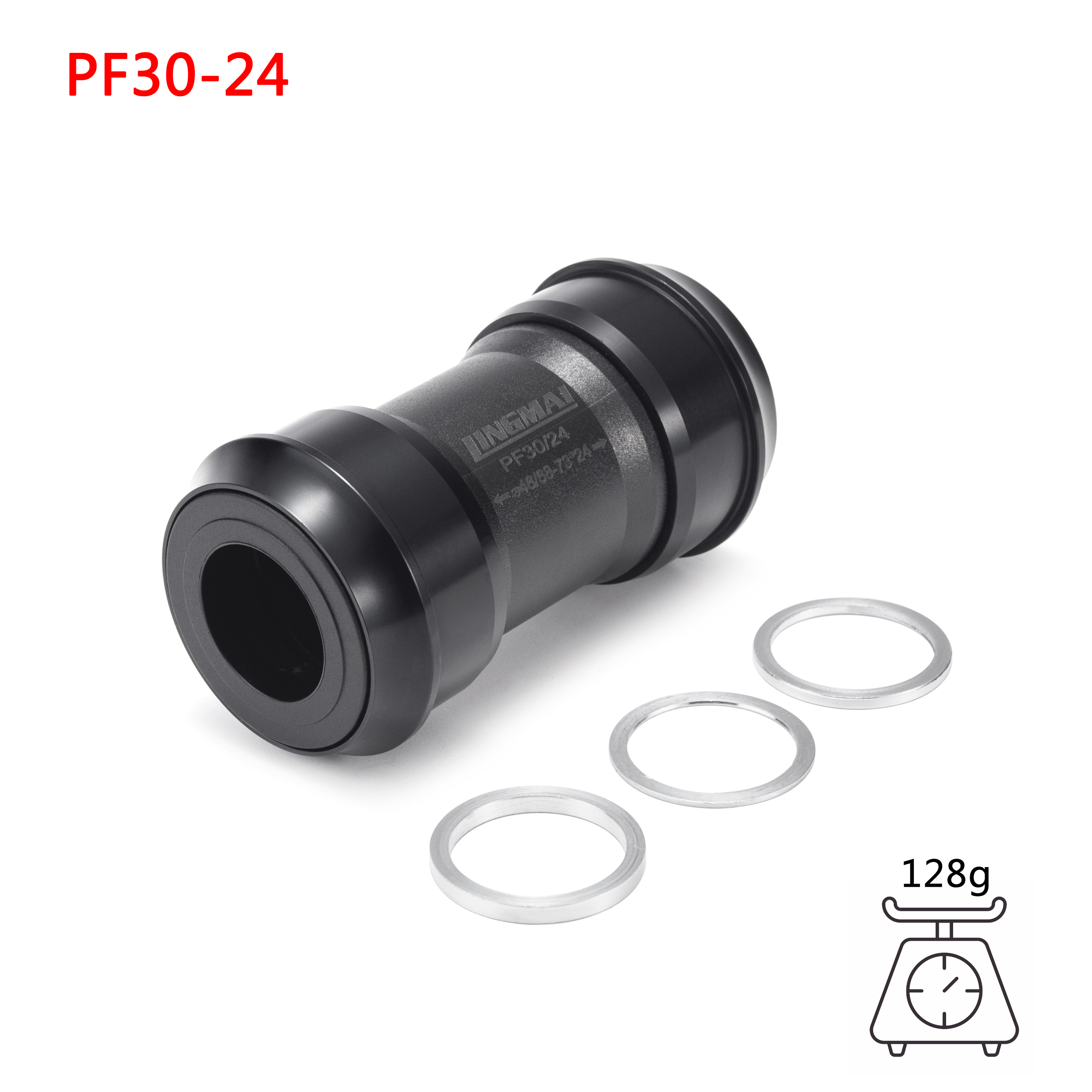 Suporte inferior de bicicleta, rolamento cerâmico bb pf30 bb86 bb386 bb30 para mountain road bike, movimento central dub: ROXO