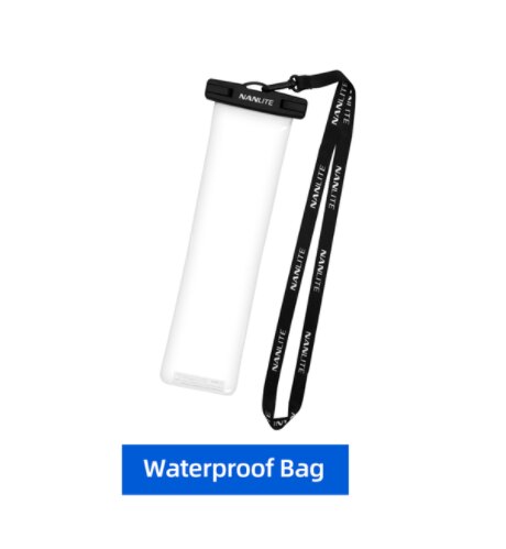 Nanlite – tube lumineux magique PavoTube II 6C, sac étanche, bâton lumineux rgb, poignée portable, trépied, accessoire léger, grille: Waterproof Bag