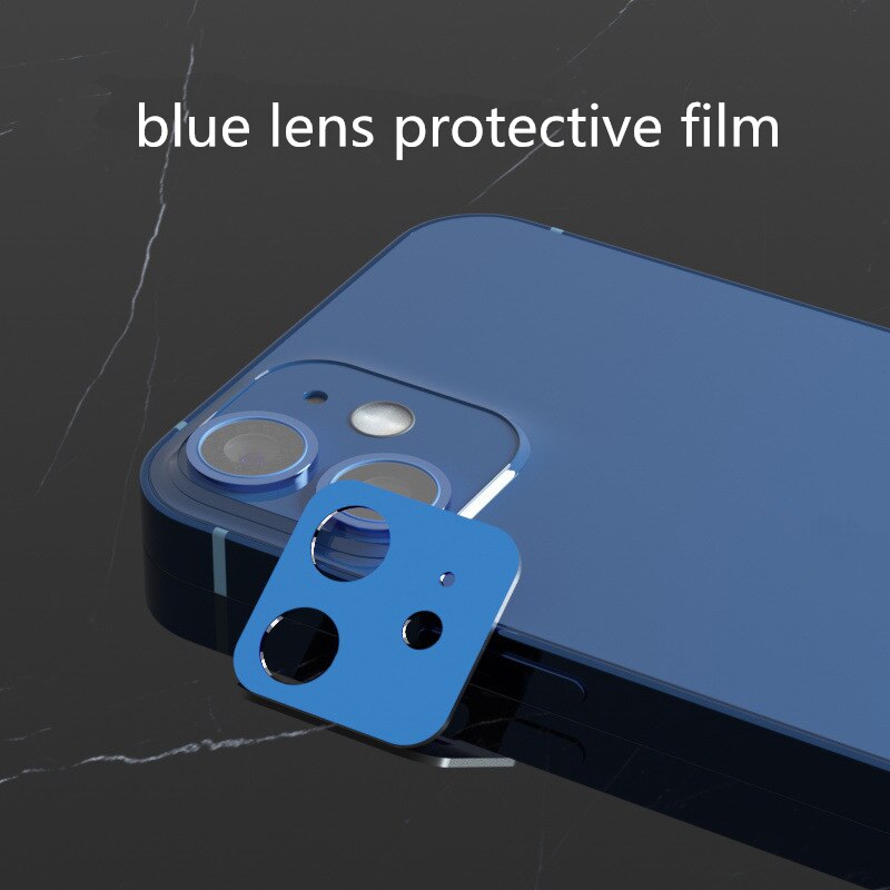 For IP 12 Mobile Phone Metal Lens Protective Film 12Pro Rear Camera Protective Film: 12Pro blue