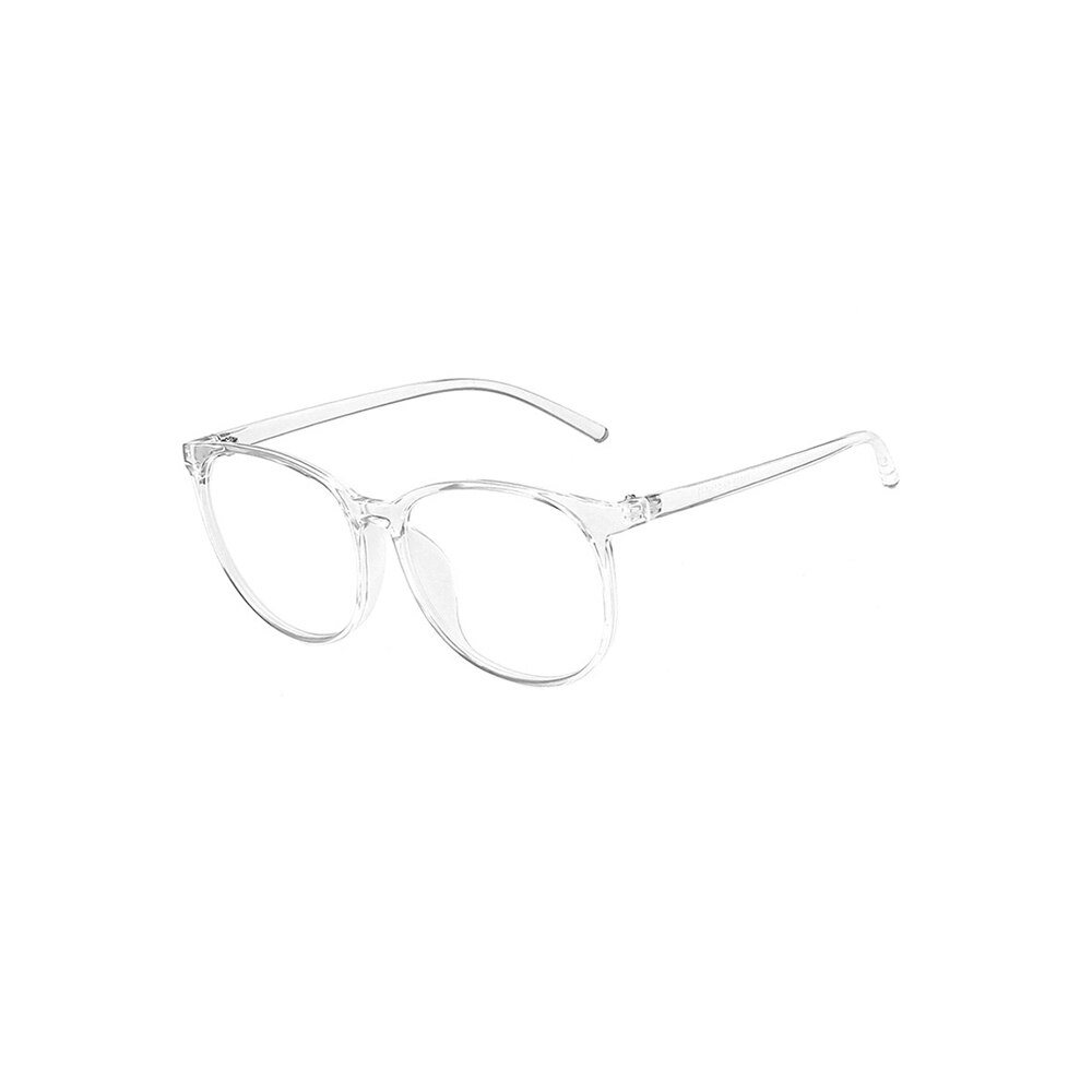 FS Optical Retouching Big Face Blue Light Blocking Glasses Transparent Women Anti Bluelight Glasses Oversize Frame: C2