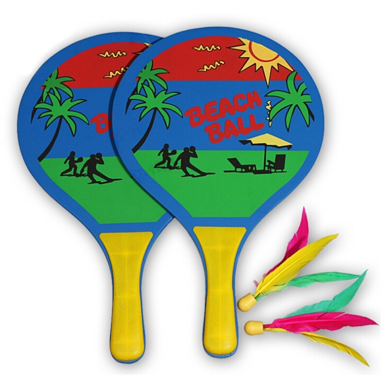 Board Badminton Racket Strand Zeven Lagen Van Hoogwaardige Populier Hout Tafeltennis Racket Willekeurige Kleur