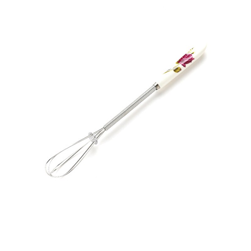 NIUXILIFE Manual whisk Mixer Whisk Hand Shaker Egg Stirrer Essential Hands Sauce Utensil: Rose Red