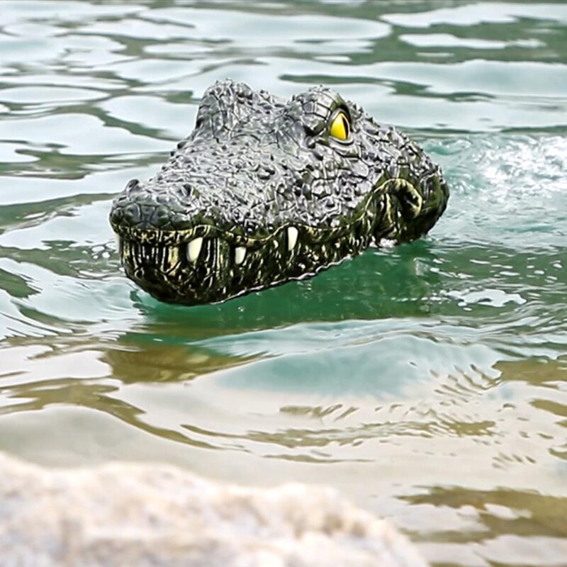 Drijvende Krokodil Hoofd Zwembad Rc Krokodil Speelgoed Simulatie Krokodil Hoofd Water Vijver Spelen Afstandsbediening Krokodil Speelgoed