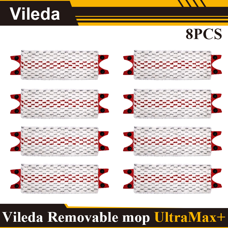 For Vileda UltraMax Microfiber Floor Mop Pad Reusable Flat Spin Mop Cloth Replacement Quick Drying Machine Washable: Burgundy