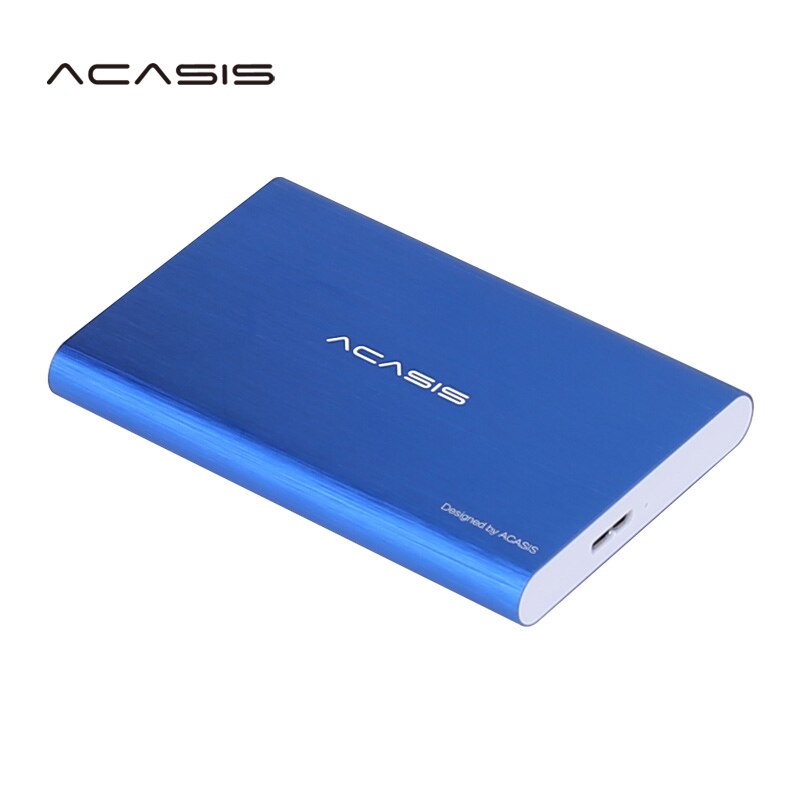 ACASIS Originele 2.5 Stijl Draagbare Externe Harde Schijf Schijf 250GB USB3.0 Slanke Metalen High Speed HDD voor laptops & desktops: Blauw