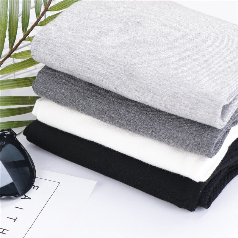 Weiche Dünne Viskose Frauen Gamaschen Schwarz Grau Elastische Taille Gestrickte Jogger Hosen Dünne Schlauch 121272WKA