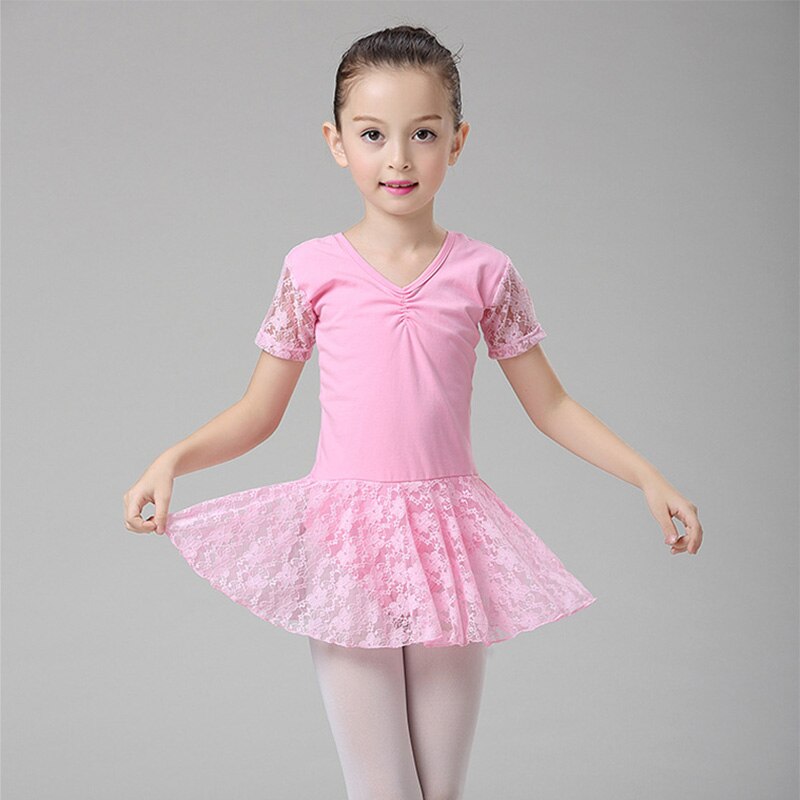 Pink blonde pige ballerina trikot pige ballet kjole til børn danse tøj børn børn ballet kostumer til piger trikot dans