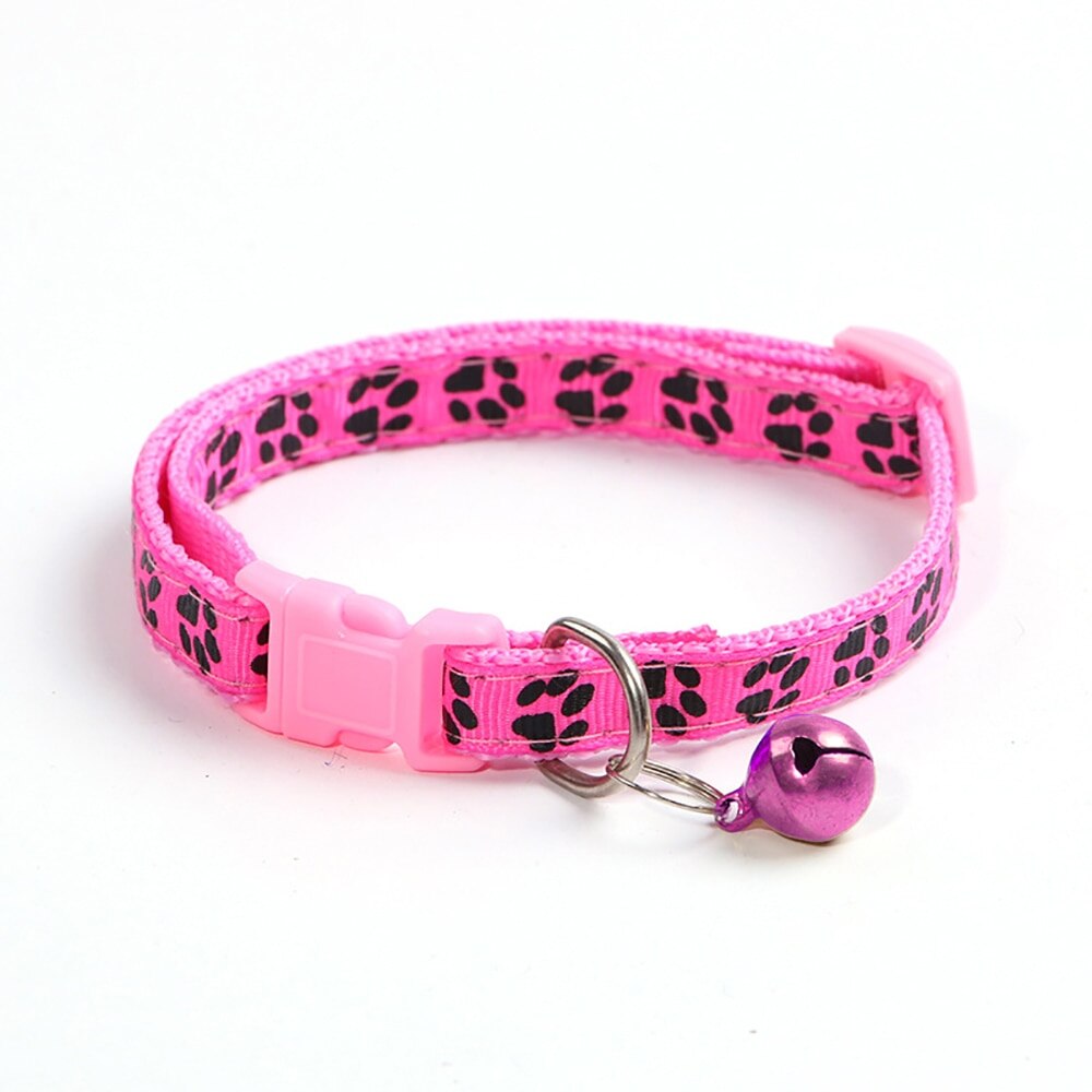 Collier avec cloche pour chat, 8 couleurs, accessoires pour animaux de compagnie, à boucle réglable, pour petit chien, Chihuahua