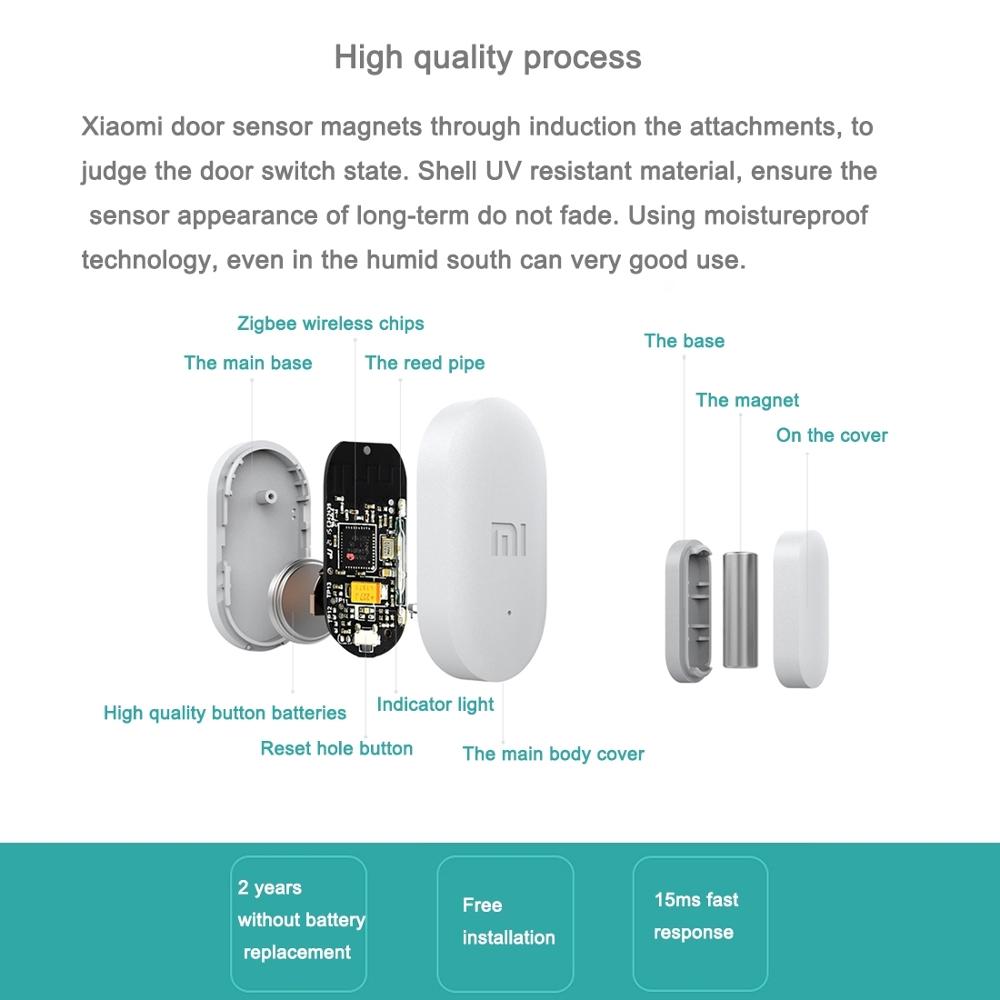 xiaomi Smart Door Window Sensor xiaomi Smart Home Kits mijia mini window sensor door pir sensor Work With app zigbee smart home