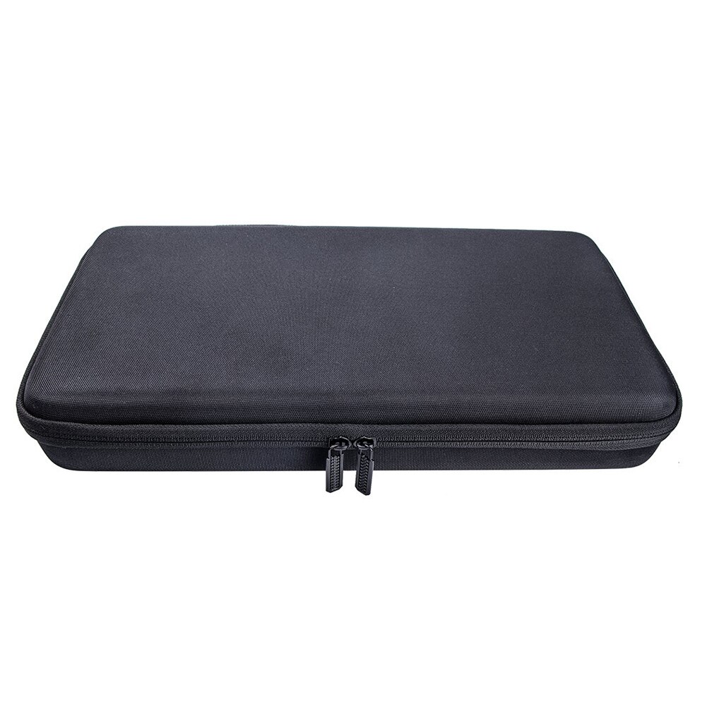 Almofada de tambor resistente a riscos à prova de choque fecho com zíper rígido caso protetor teclado armazenamento portátil para akai mpk mini play mk2