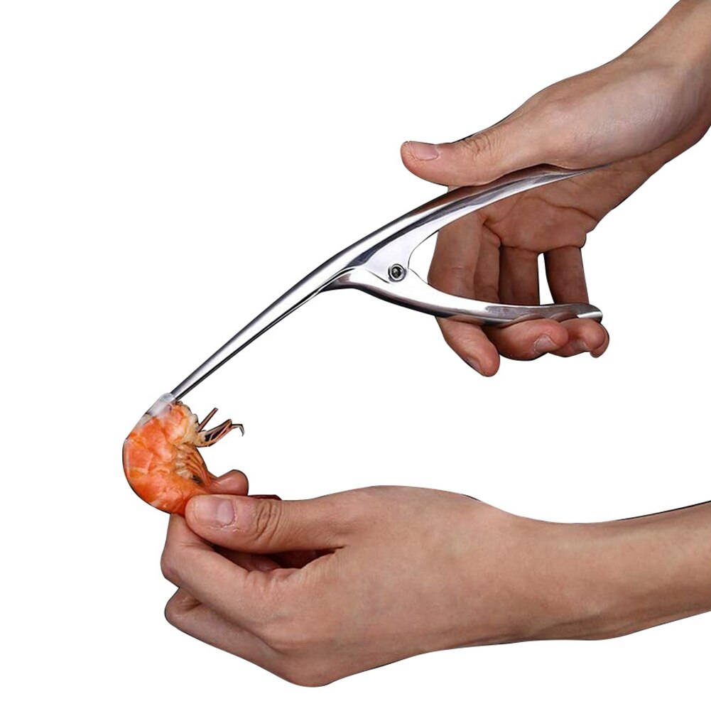 1 PC Shrimp Deveiner Tool 304 Stainless Steel Shrimp Peeler Shrimp Crab Shell Removing Device Shrimp Peeling Artifact