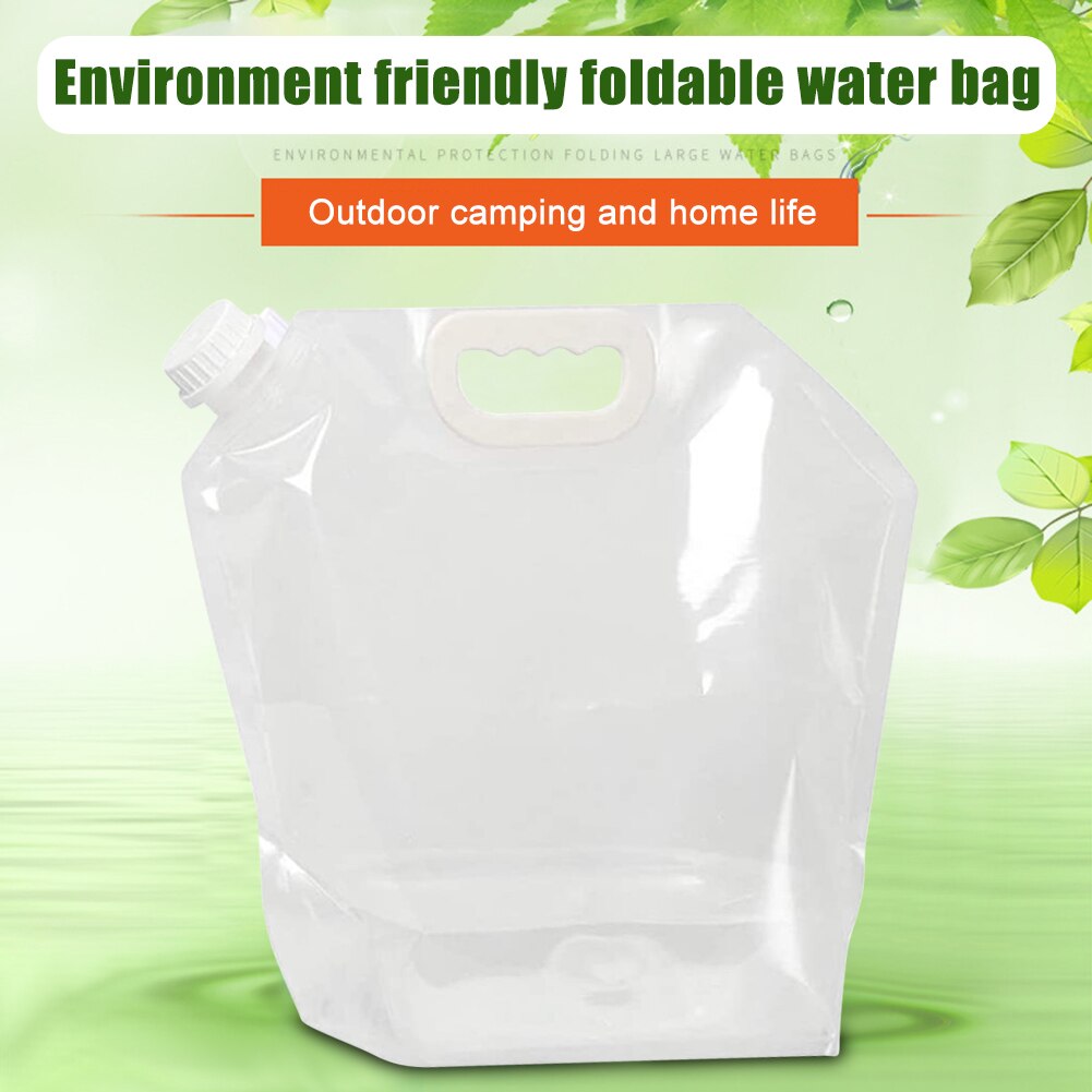 PE Foldable Water Storage Container Practical Multi-functional Classic Durable Outdoor Picnic Camping Hiking Water Bags