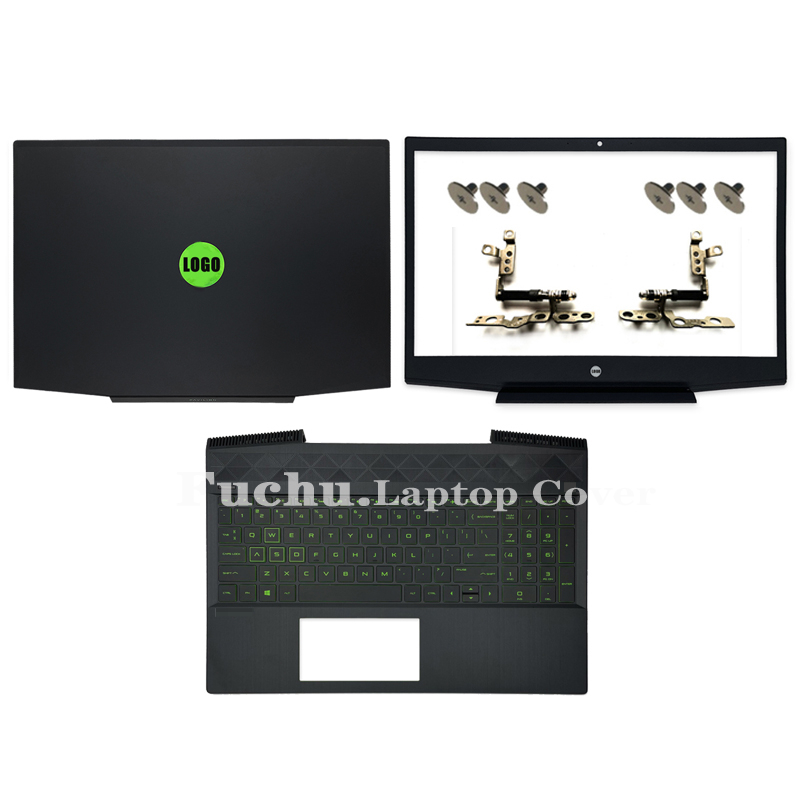 Nouvelle couverture arrière LCD pour HP Pavilion 15-CX TPN-C133 ordinateur portable avant lunette/charnières/repose-l'hypothèse majuscule/boîtier astronomique L20314-001 vert