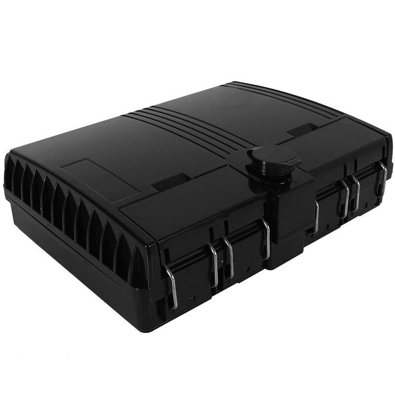 16 Core Fiber Optic Termination Box 16 Port Optical Fiber Distribution Box 2X16 Core FTTX Fiber Optic Box Splitter Box Black