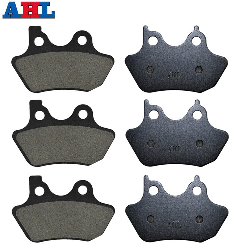 Motorcycle Front Rear Brake Pads For Harley Dyna Super Wild Glide FXDX FXDWG Low Rider FXDL FXDXT FXDS Sportster XL1200S: 3 Pairs