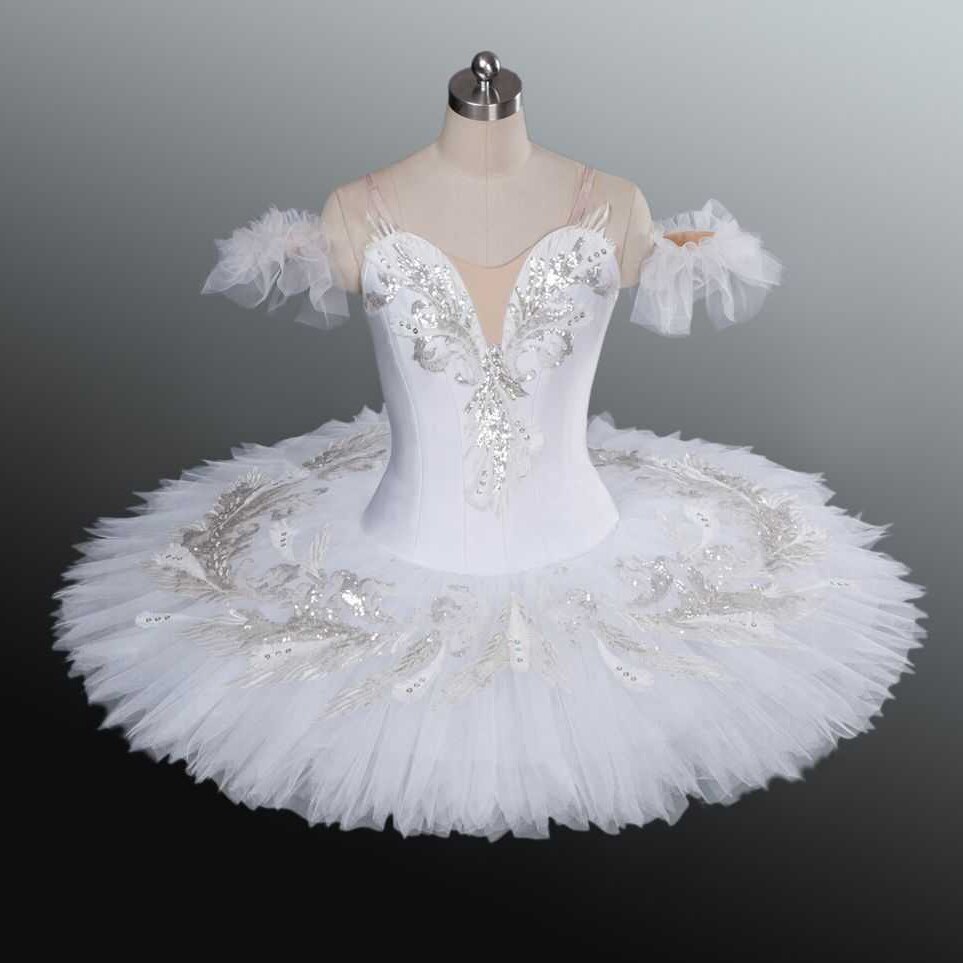 Volwassen Kinderen Klassieke Professionele Ballet Tutu Wit Zwanenmeer Pannenkoek Tutu Ballerina Party Dance Kostuums Ballet Jurk Meisjes Vrouwen: Height 120-130cm