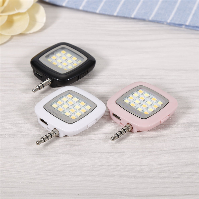 high performance Portable 16 LED Selfie Flash Fill Flash Light for Samsung HUAWEI iPhone Smartphone