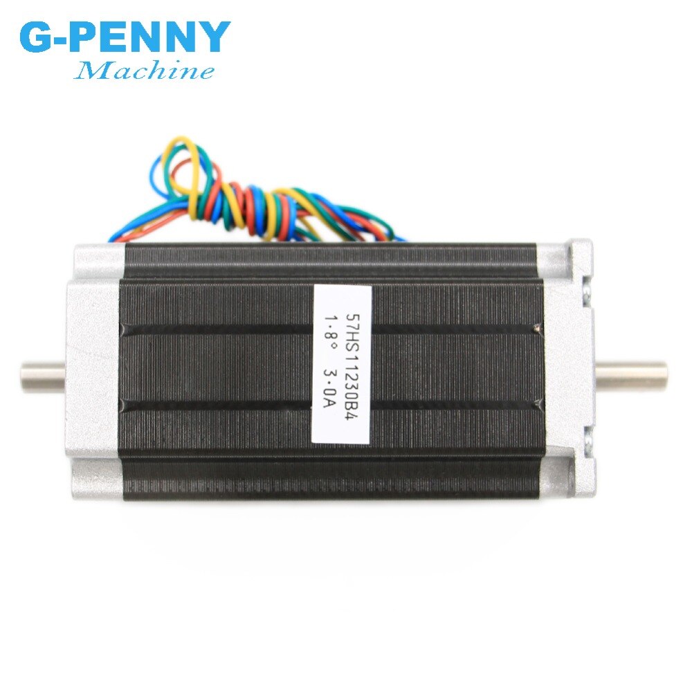 CNC NEMA23 stepper motor 57x112mm 4-lead 3A 3N.m double shaft 112mm 428Oz-in for 3D printer for CNC engraving milling machine