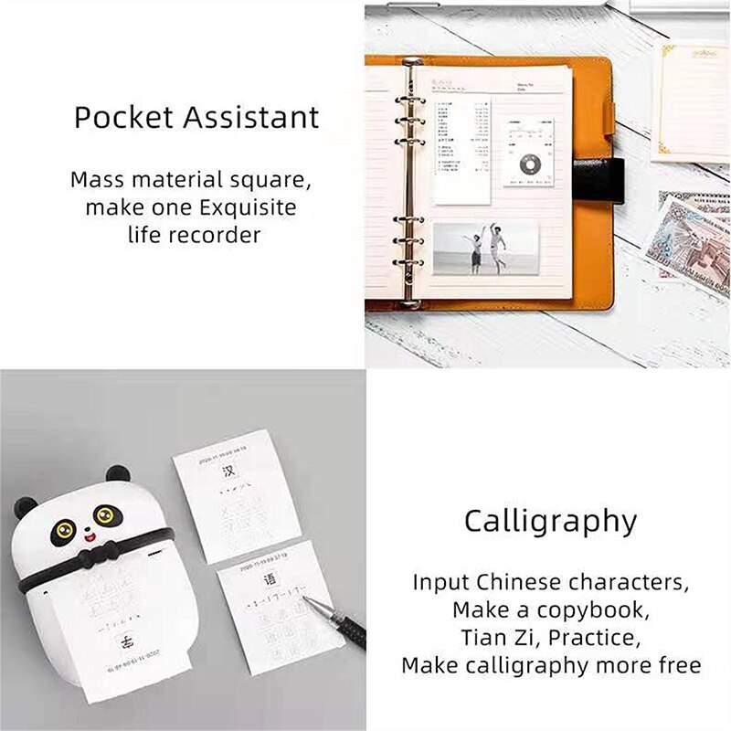 Portable MINI Printer Thermal Print Photo Pocket Thermal Label Printer 58mm Printing Wireless Bluetooth Android IOS Printers
