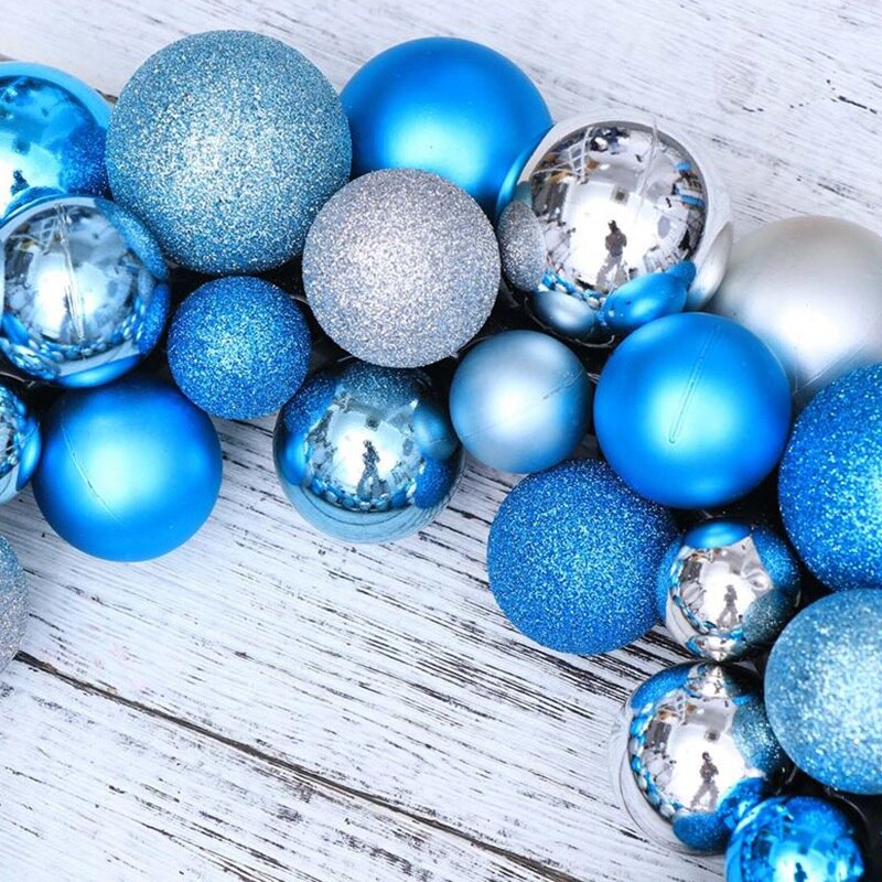 Jul boll krans vacker jul krans dörr vägg krans dekoration prydnad krans xmas dekor dörr