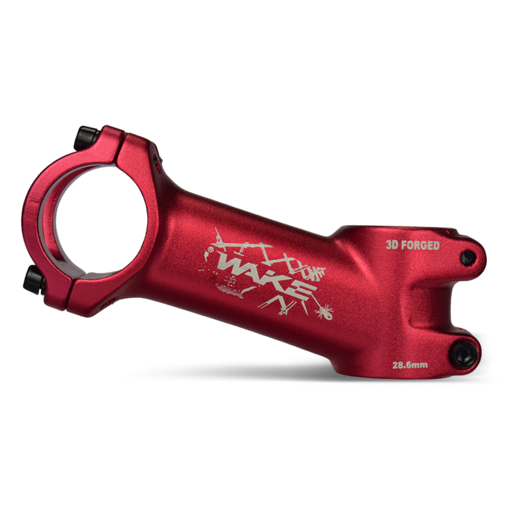 17 Degree Bicycle Stem Ultralight Bicycle Stem Mountain Road Bike Stem for 31.8mm Handlebar: Red 90mm