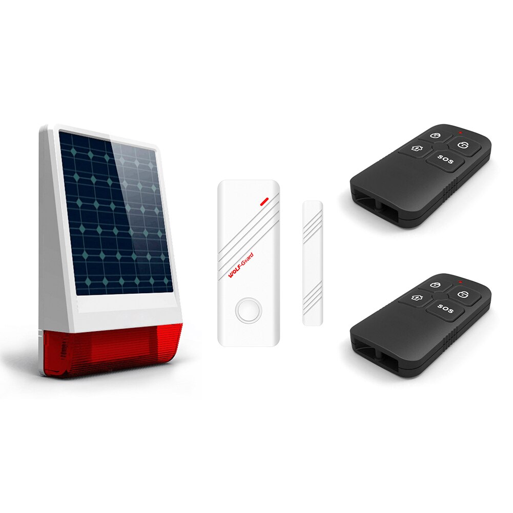 Solar Powered 433MHz Strobe Light Siren for Home Security Burglar Alarm System Home Security Alert Infrared Sensor: US