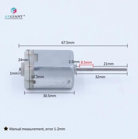 Auto Achteruitkijkspiegel Vouwen Centrale Vergrendeling Deurslot Motor DC12V 280 Motor Voor Bmw Benz Voor Infiniti Citroen Motor Voor volvo S80: 2