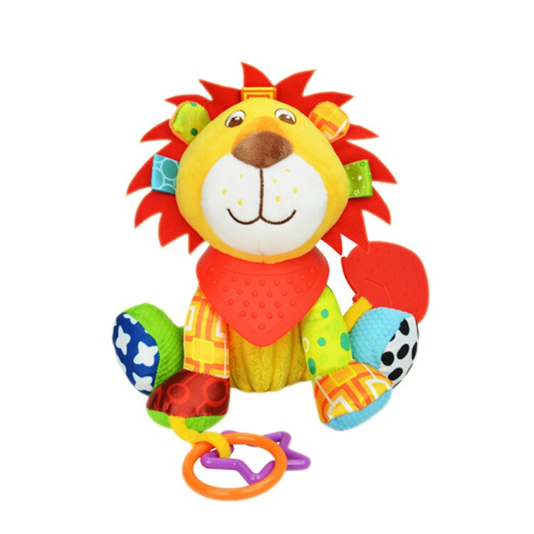 Authorized Authentic SOZZY 7 Designs Multi Function Baby Rattle Bell Infant Baby Crib Stroller Hanging Toy: Lion
