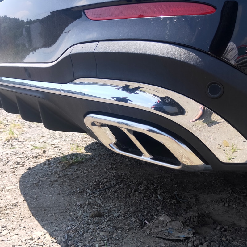 Auto Uitlaatpijp Staart Keel Uitlaat Voor Mercedes-Benz Gle W167 Onderdelen Modificatie Glc X253 Rvs uitlaat