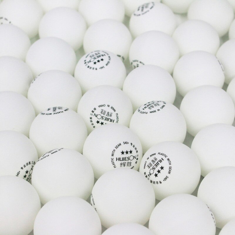 Huieson-pelotas de plástico ABS de 3 estrellas para tenis de mesa, bolas de ping pong ambientales para adultos, entrenamiento de partido, 40 + 100g, 50, 2,8 unids/lote