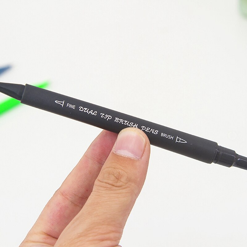Twin Marker Journal Pens Double Tip Head Marker Watercolor Pen Drawing Colors Brush Pen Sets