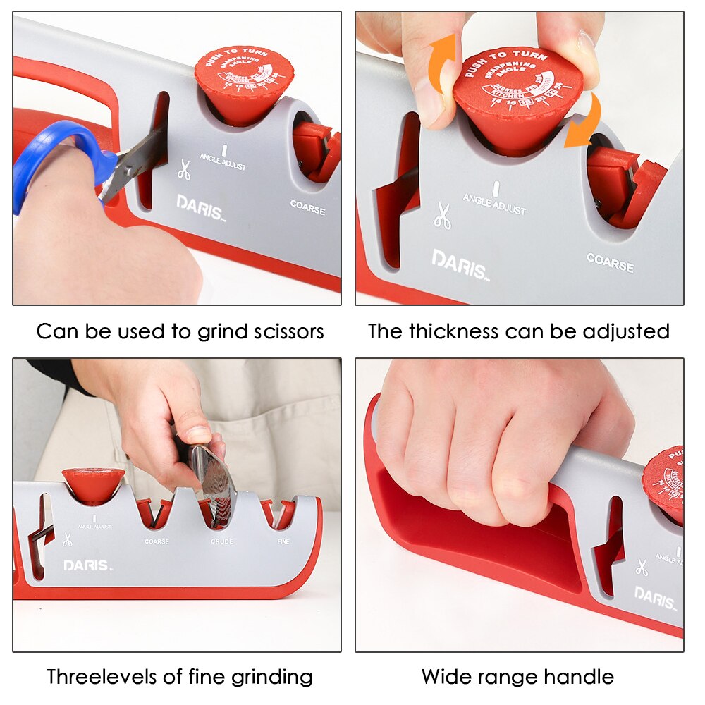 4 in 1 multifunction Knife Sharpener Adjustable Angle Grind Scissors Grinding Machine Steel Knives Sharpening Tools
