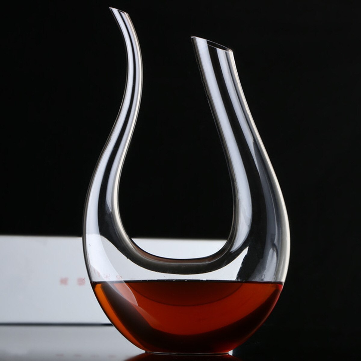 Crystal High Grade 1500ml Spiral 6-shaped Wine Decanter Box Harp Swan Decanter Wine Separator Decanter Set