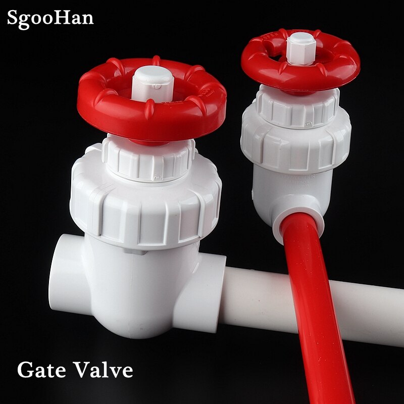 I.D. 20~63mm PVC Pipe Gate Valve Precision Flow Control Sluice Switch Garden Irrigation Aquarium Fish Tank Joint