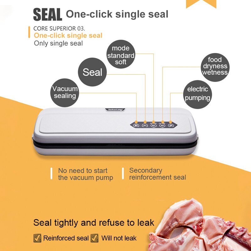 Household and Commercial Small Food Vacuum Sealing Machine Packaging Machine Convenient Vacuum Food Sealing Machine