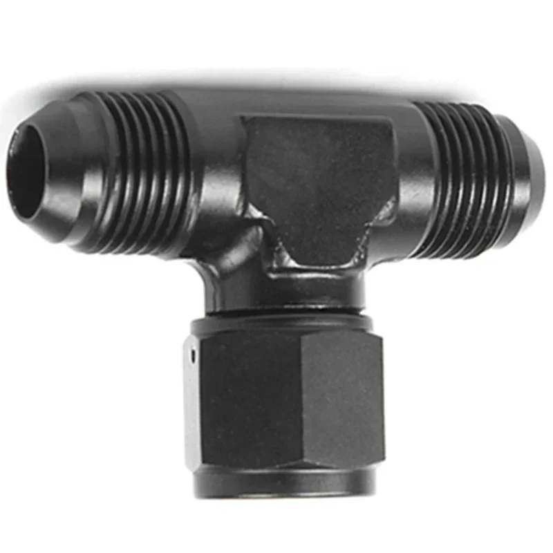 2x an4 an6 an8 an10 an12 universelle t-koblinger til slange i aluminium, hann-hann, hunn-t-kobling på sidegjengeadapter