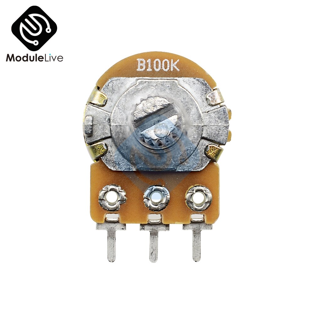 B1K B2K B10K B20K B50K B250K B1M 20mm 6 Pins Single-Stereo-Potentiometer Weerstand Poti Potentiometer Mit welle Split voor WH148