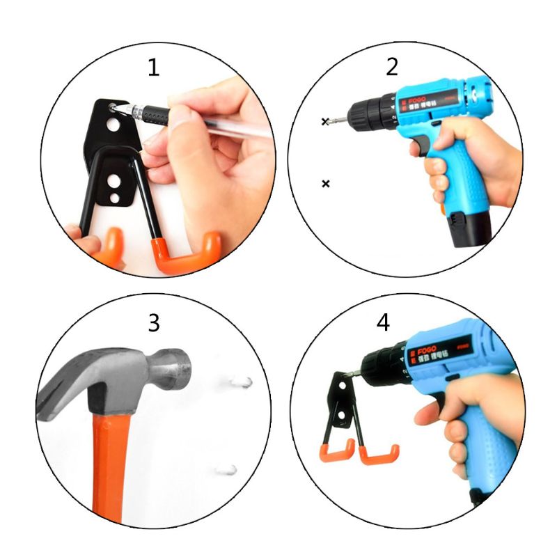 8 Pack Garage Storage Hooks Hangers Heavy Duty Wall Mount Garage Organizer Kits