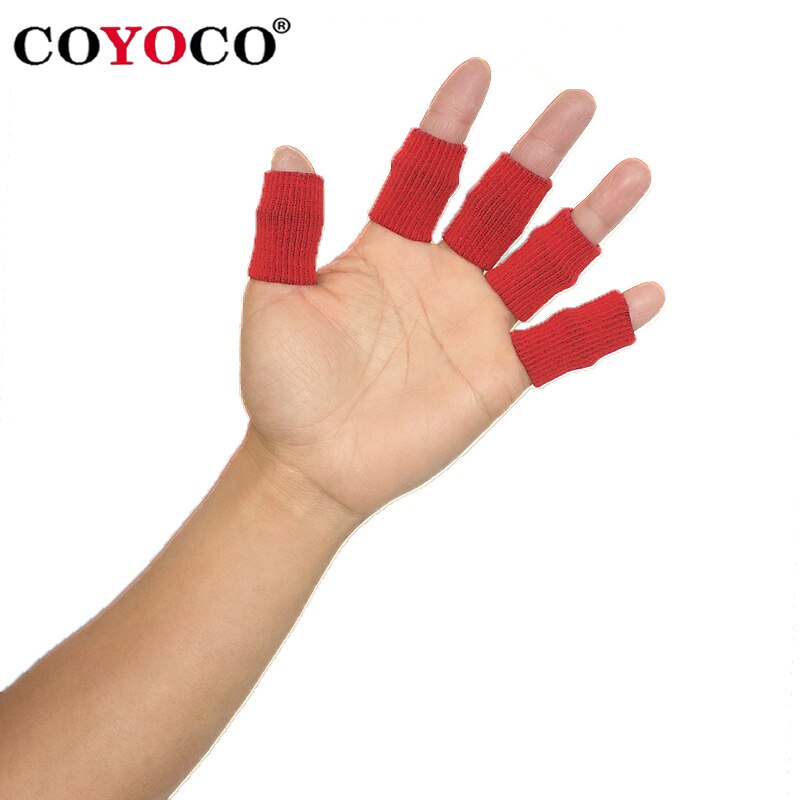 COYOCO Brand Finger Guard Volleyball Protect 10 Pcs Elastic Basketball Soccer Volleyball Finger Sports Protection Tools Blue