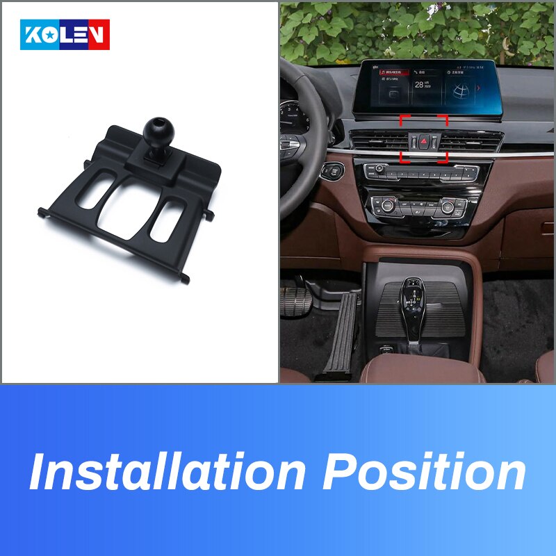 Para BMW X1 F48 F49 X2 F39 soporte para móvil de coche soporte de gravedad coche teléfono celular soporte de GPS de navegación soporte