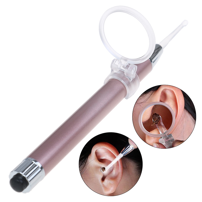 Zaklamp oorstokje oorreiniging oorsmeer verwijderaar lichtgevende oorcurette licht lepel gezondheidszorg baby oorreiniger oorsmeer verwijderen