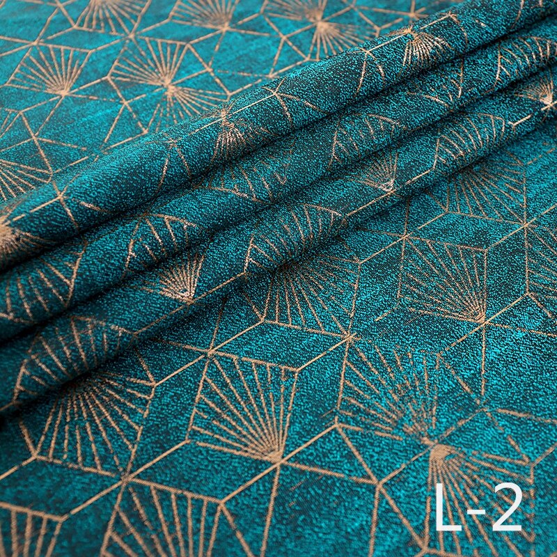 Jacquard Satin Fabric Gold Thread Sewing Material High-end Ladies Dress/Suit Fabric100*150cm: L-2