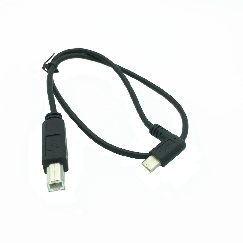 50cm USB-C USB 3.1 Type C Male Connector to USB-B USB 2.0 B Type Male Data Cable Printer Scanner Cable