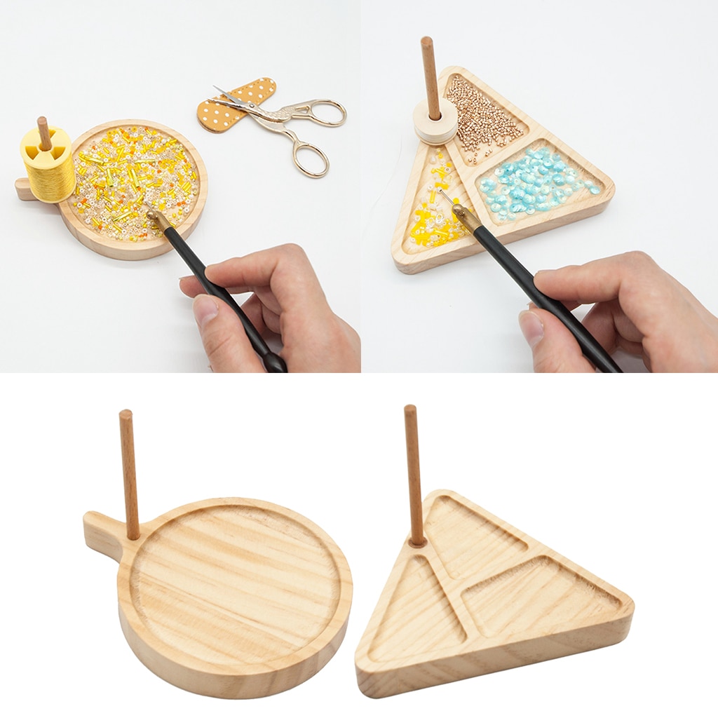 Wooden Tray Bead Loom Kit Necklace Jewelry Beading Starter Beginners DIY Tool Set