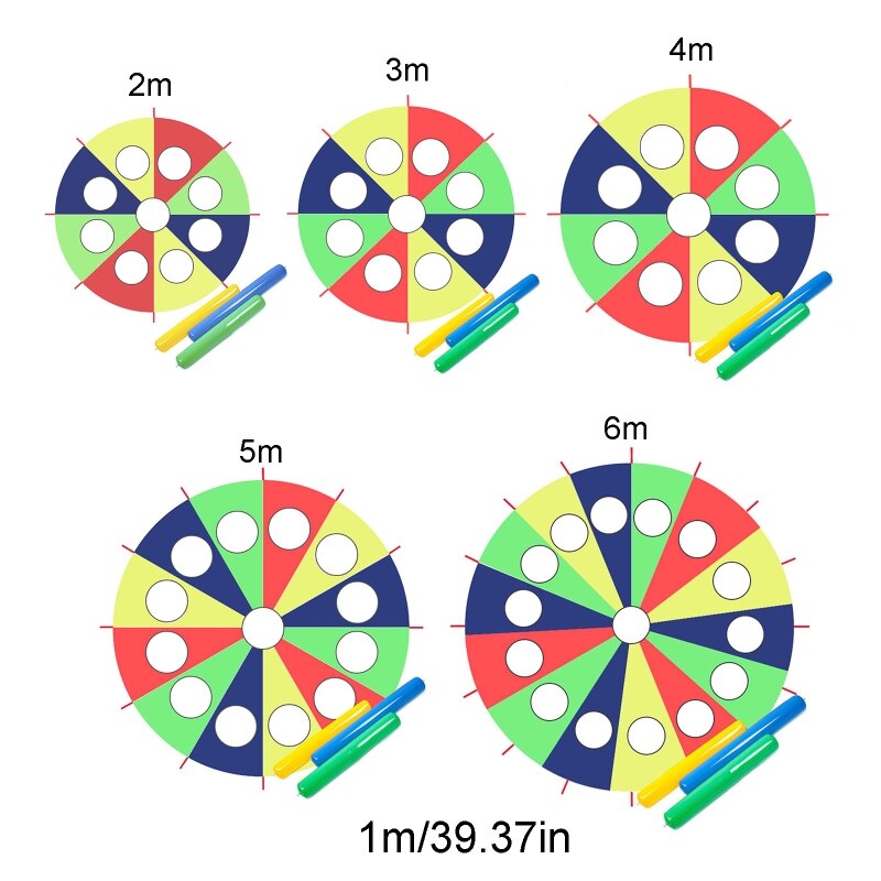 2/3/4/5/6 Meters Kindergarten Whack-a-Mole Rainbow Umbrella Children Interactive Game Props Nursery Sensory Integration Training