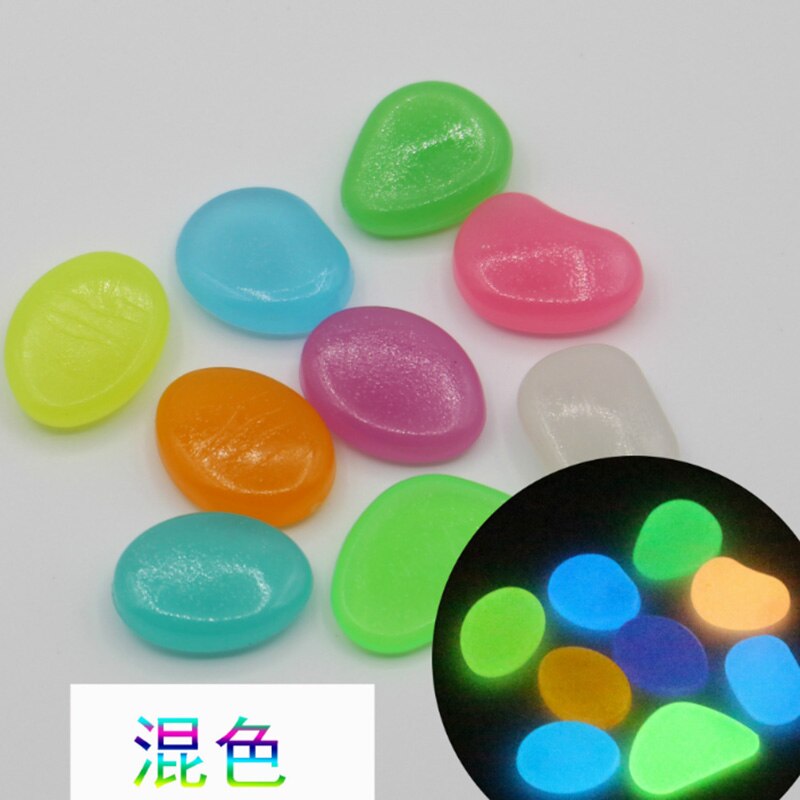 20 Pcs Gesimuleerde Kasseien Game Stukken Fluorescentie Acryl Onregelmatige Steen Voor Glow In The Dark Speelgoed: 1