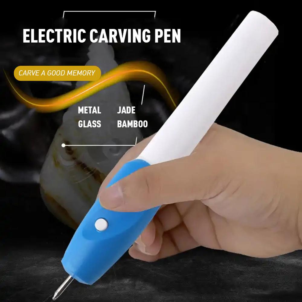 Elektrisk gravyr penna smycken gravör pyssel hantverk trä glas metall gravering brevpapper diy gravera det elektriska snidade pennverktyg